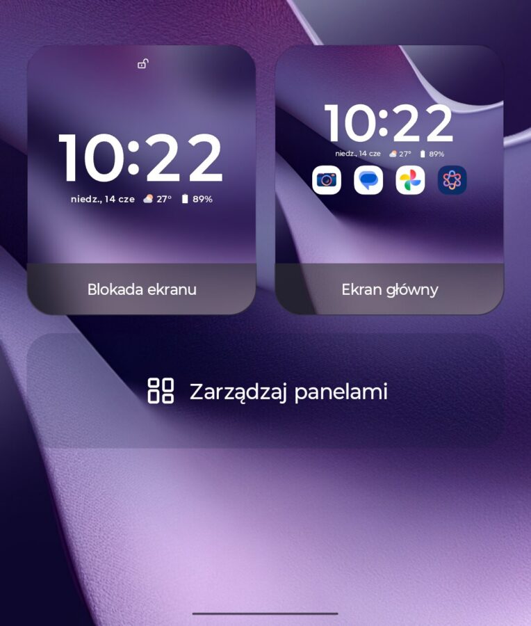 Motorola Razr 70 Ultra mały ekran system