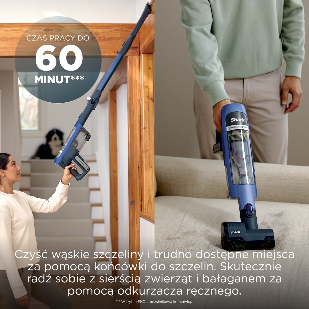 Odkurzacz bezprzewodowy Shark PowerDetect Speed Pet Pro Clean & Empty