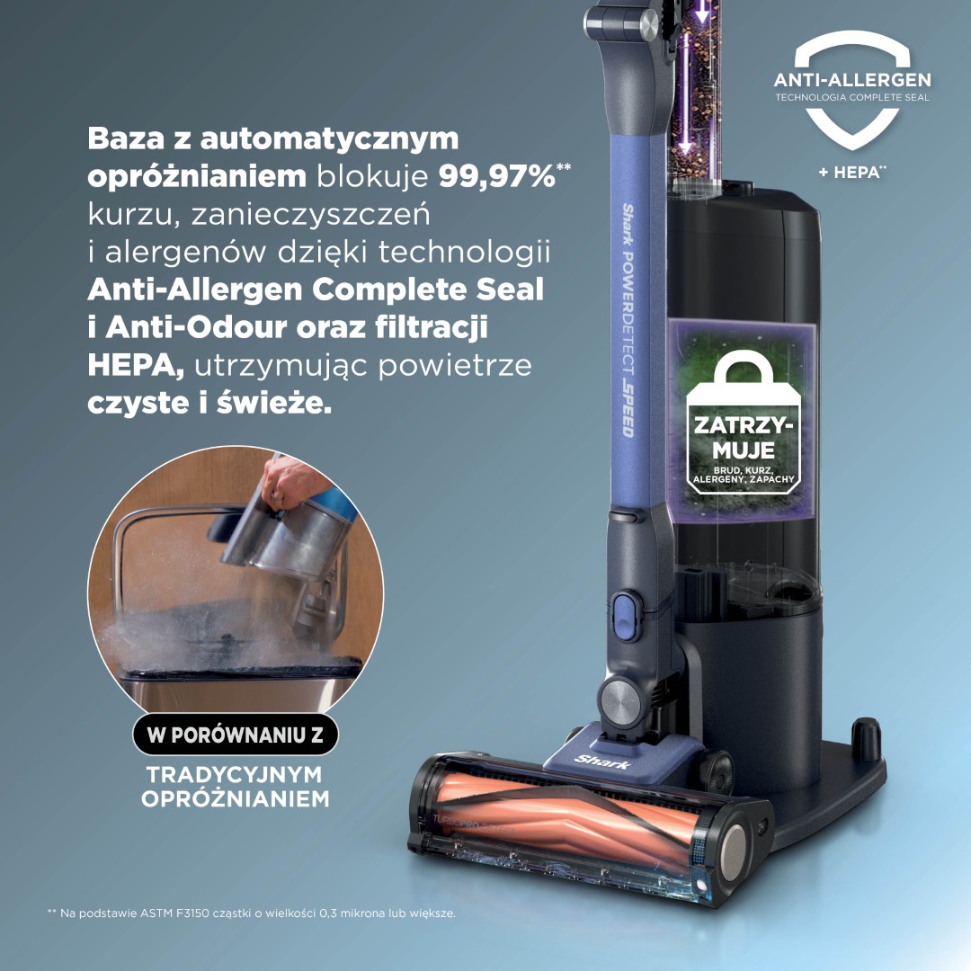 Odkurzacz bezprzewodowy Shark PowerDetect Speed Pet Pro Clean & Empty