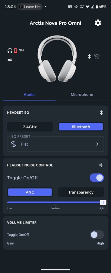 SteelSeries Arctis Nova Pro Omni recenzja aplikacja Android