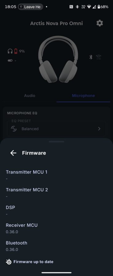 SteelSeries Arctis Nova Pro Omni recenzja aplikacja Android