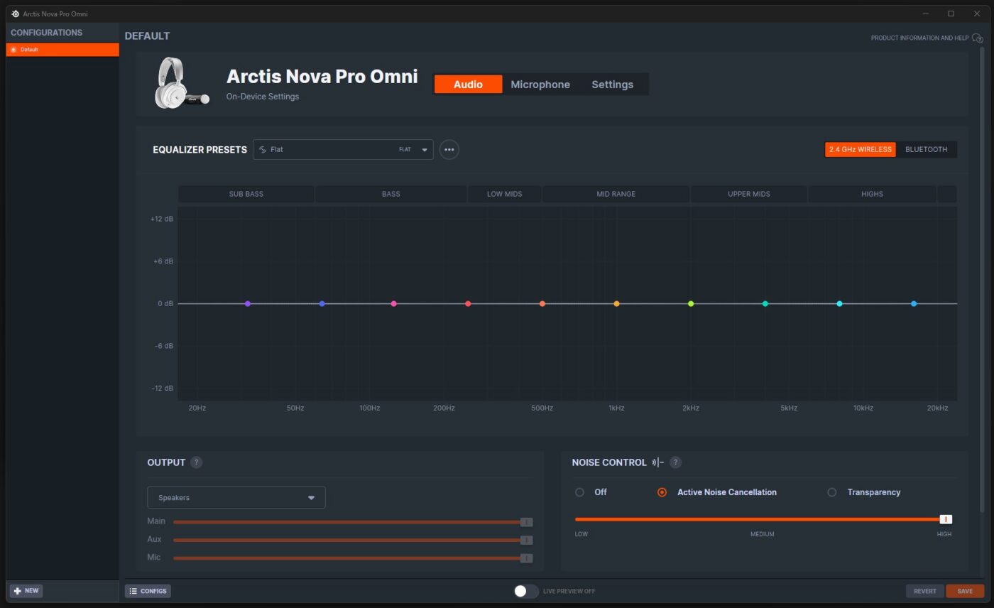 SteelSeries Arctis Nova Pro Omni recenzja aplikacja PC Windows