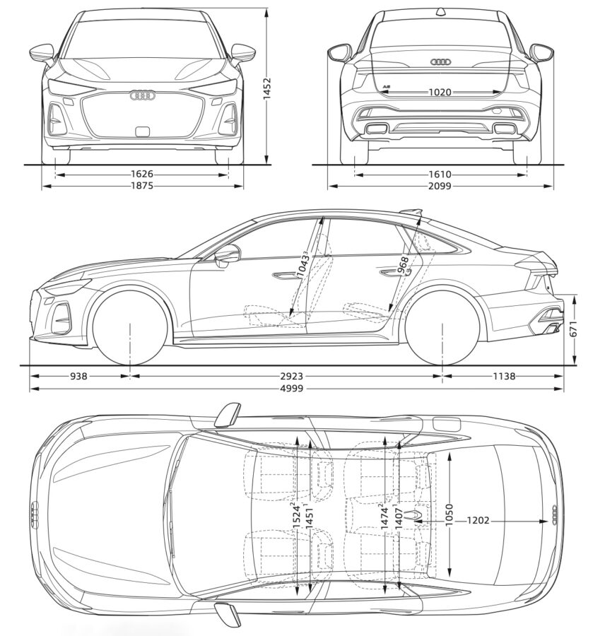 Audi A6 C9 wymiary