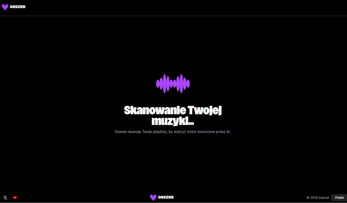 Detektor muzyki AI