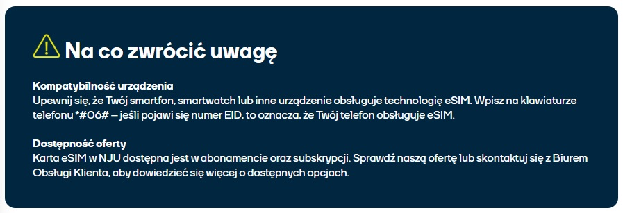 esim nju abonament już dostępny