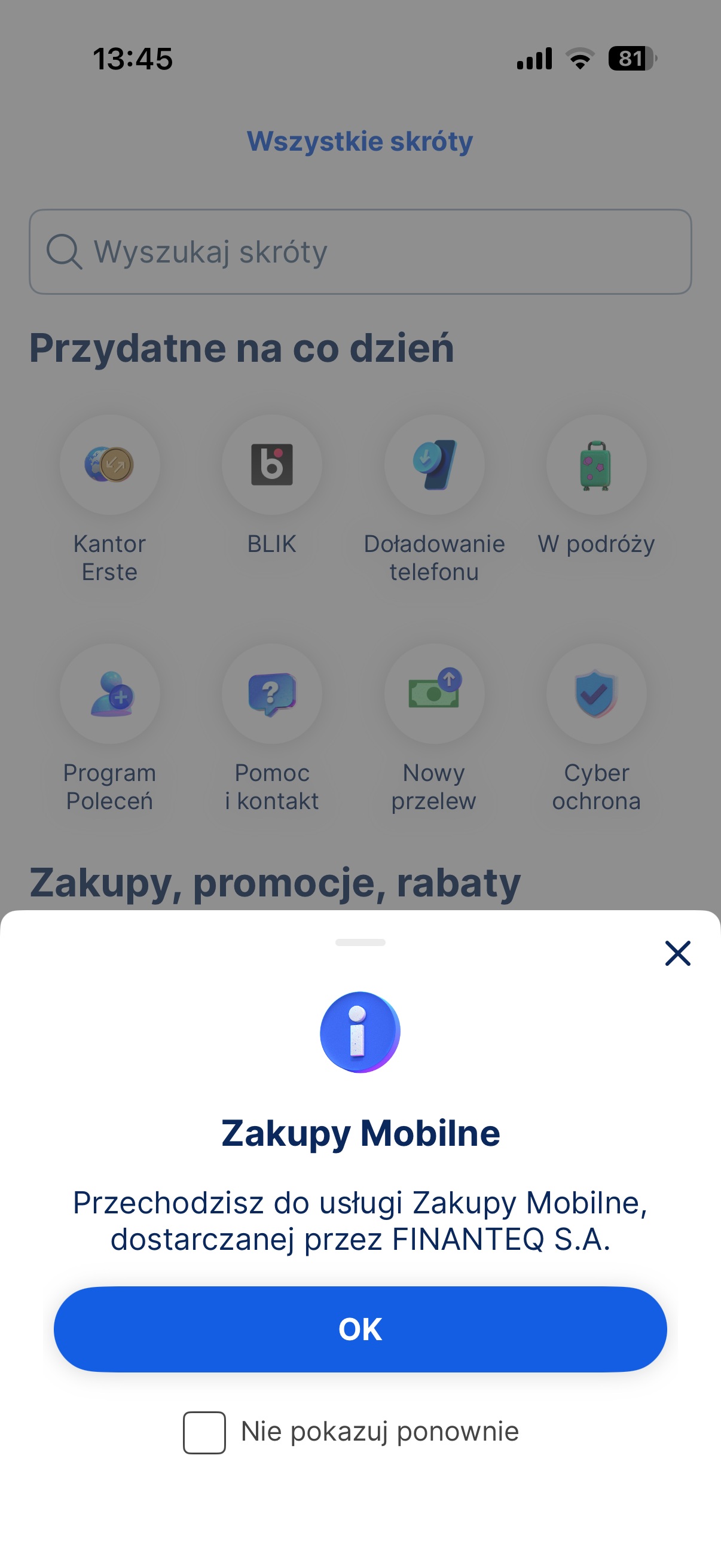 eSIM w aplikacji banku Erste źródło tabletowo.pl