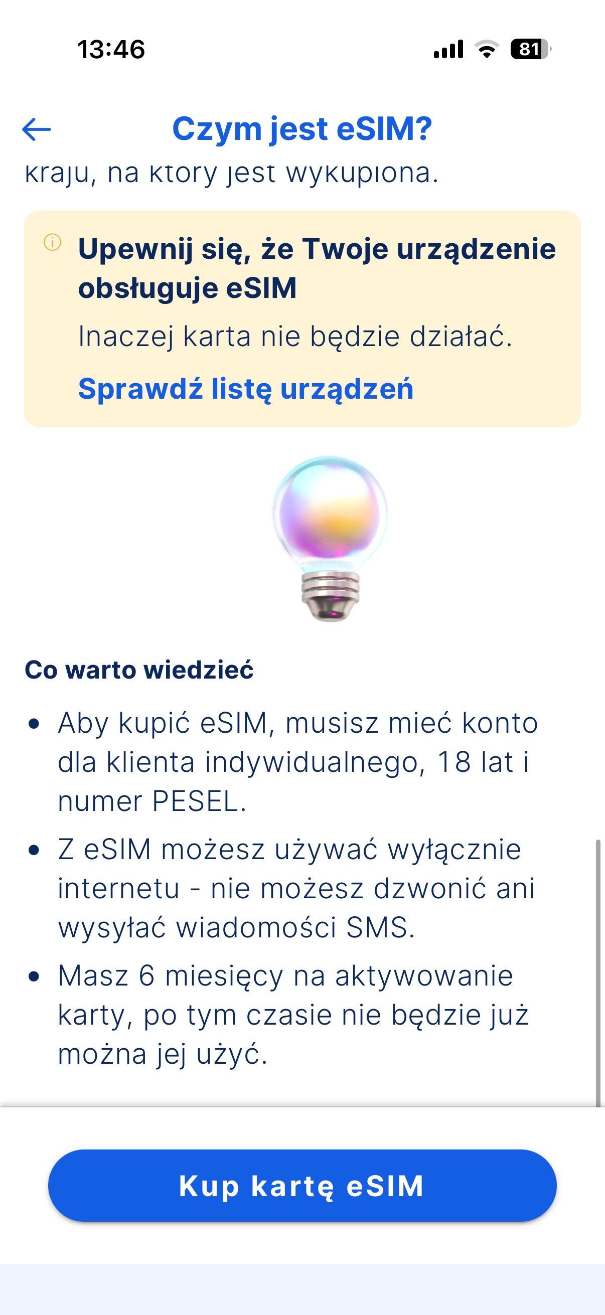 eSIM w aplikacji banku Erste źródło tabletowo.pl