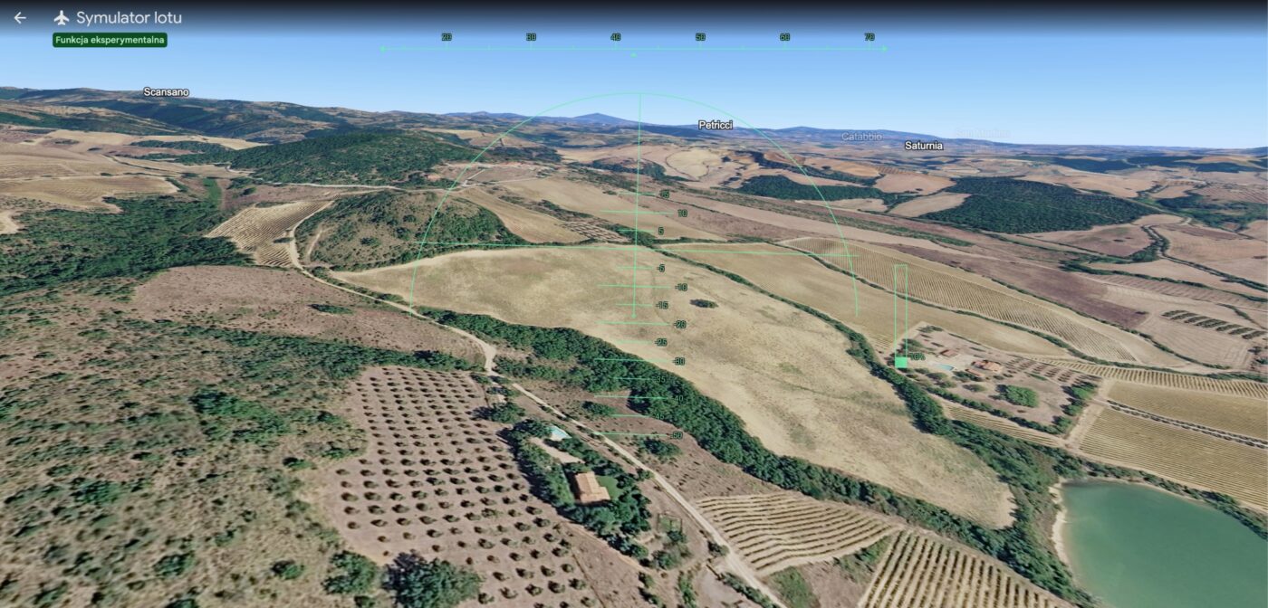 Google Earth symulator lotu