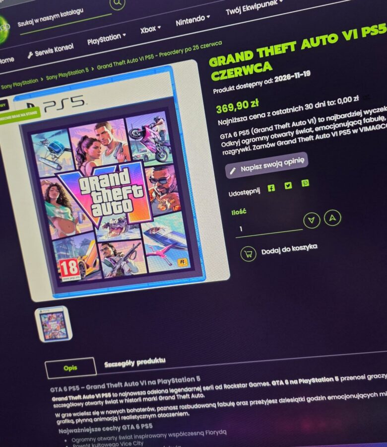 GTA VI polska cena nieoficjalna