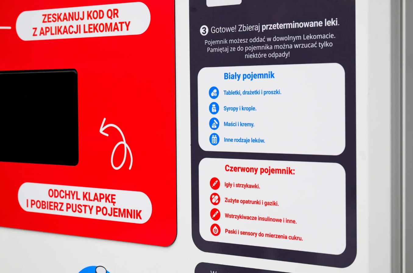 Lekomat, automat na przeterminowane leki i domowe odpady medyczne