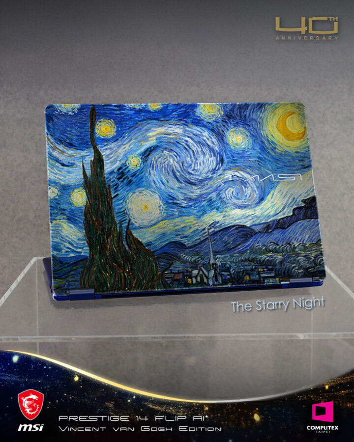 MSI Prestige 14 Flip AI+ Vincent van Gogh Edition