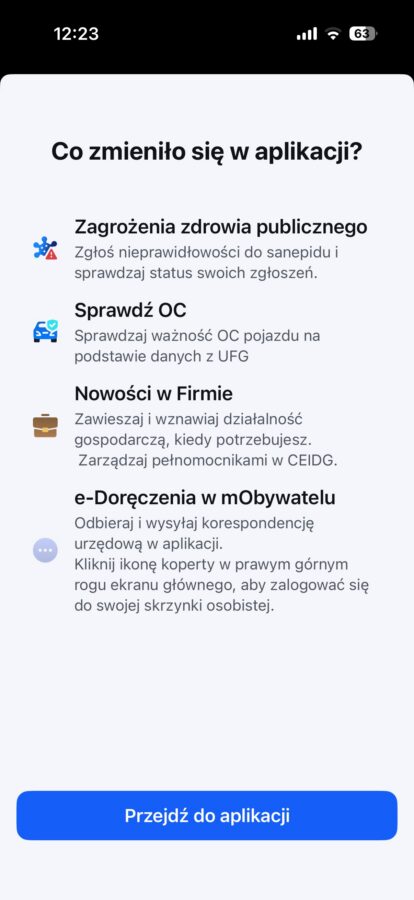 Nowe funkcje w aplikacji mObywatel źródło: Tabletowo.pl