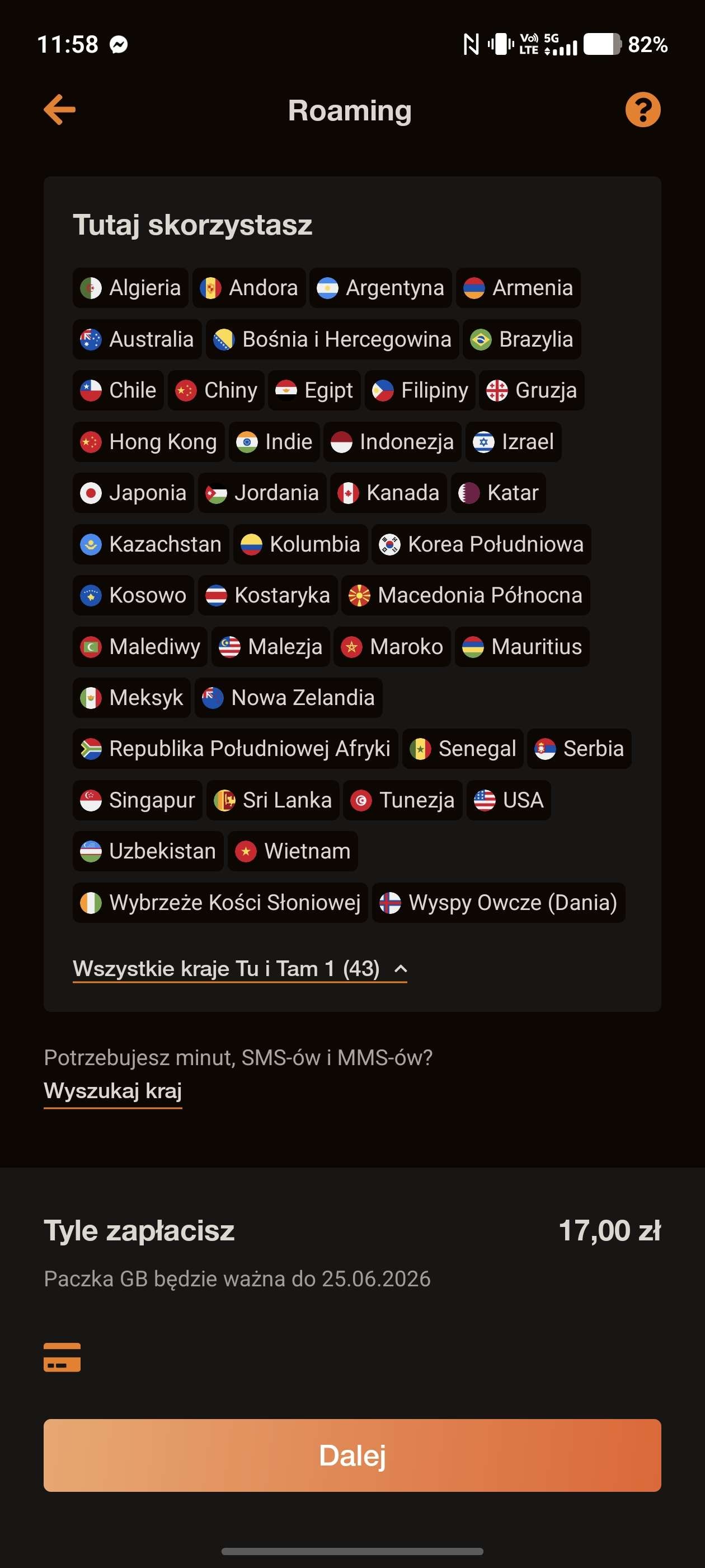 orange flex pakiet tu i tam lista krajów 2026 źródło tabletowo.pl