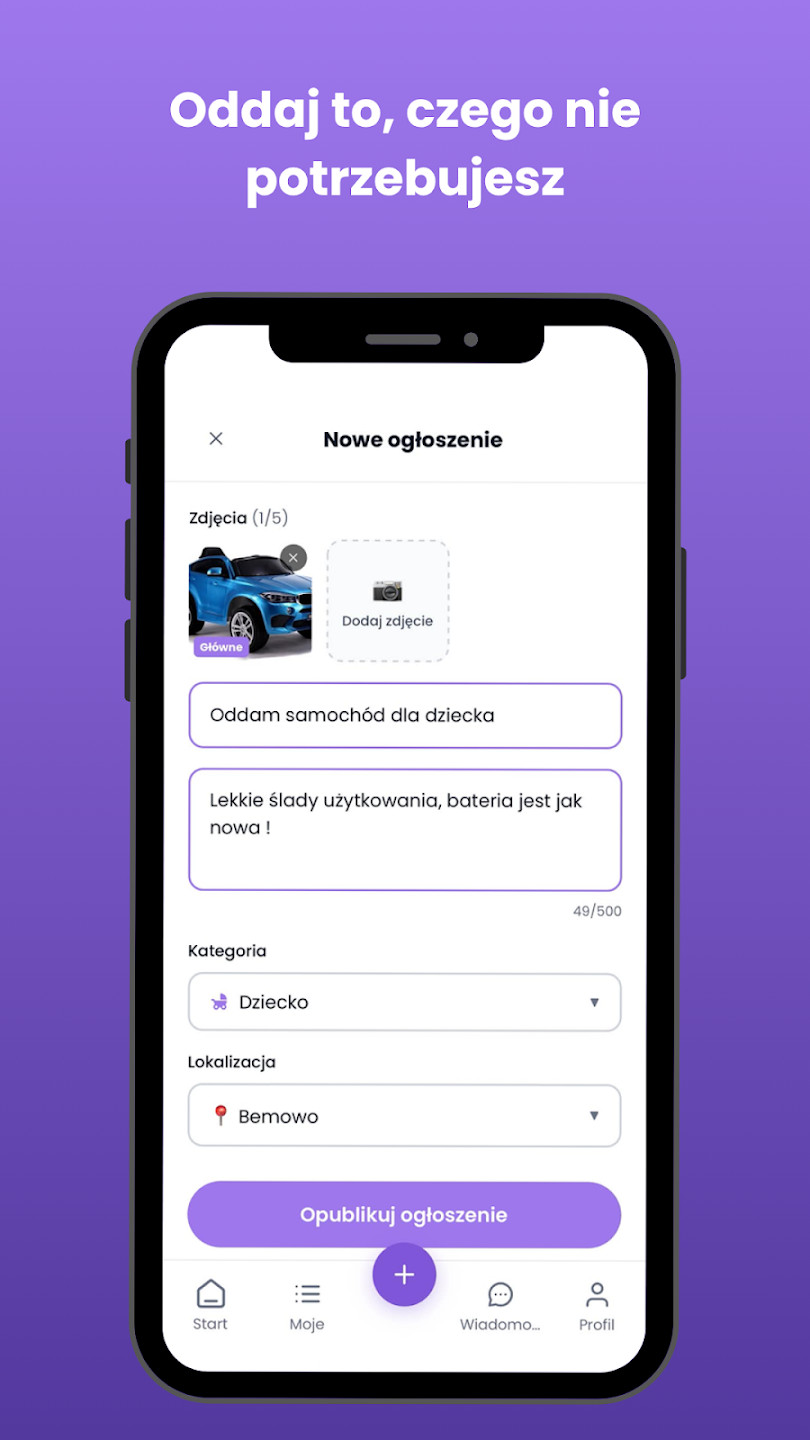 Screen z aplikacji Po Sąsiedzku