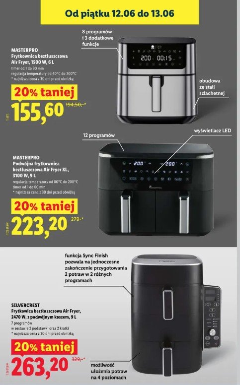 Promocja na frytkownice beztłuszczowe w Lidlu 12 i 13 czerwca 2026 roku