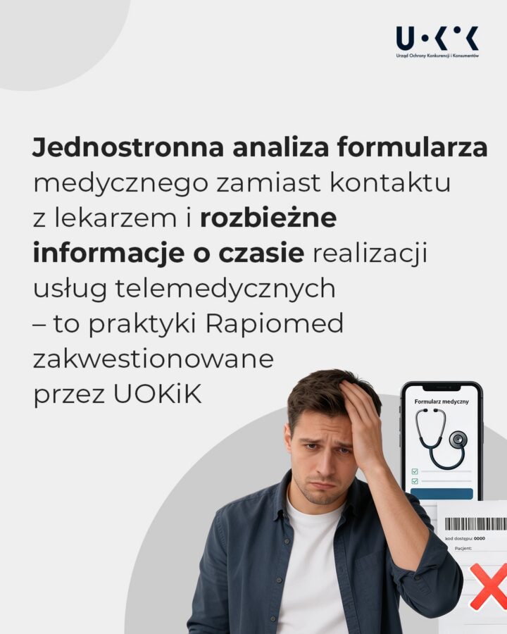 rapiomed group operator serwisu receptomat zarzuty uokik