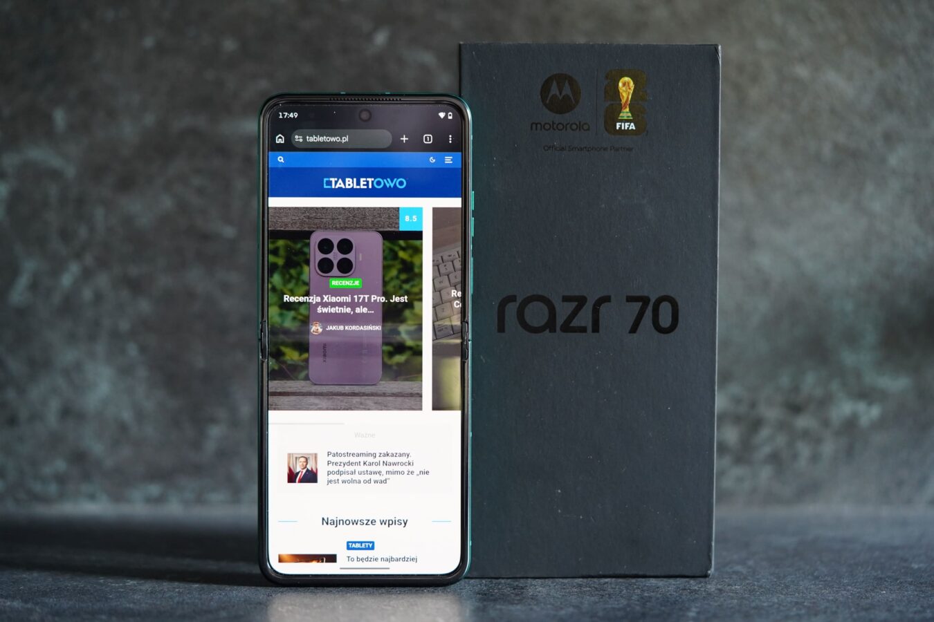 recenzja moto razr 70