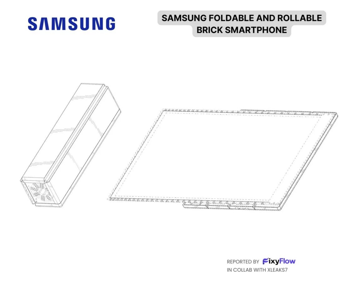 smartfon samsunga w formie cegły patent