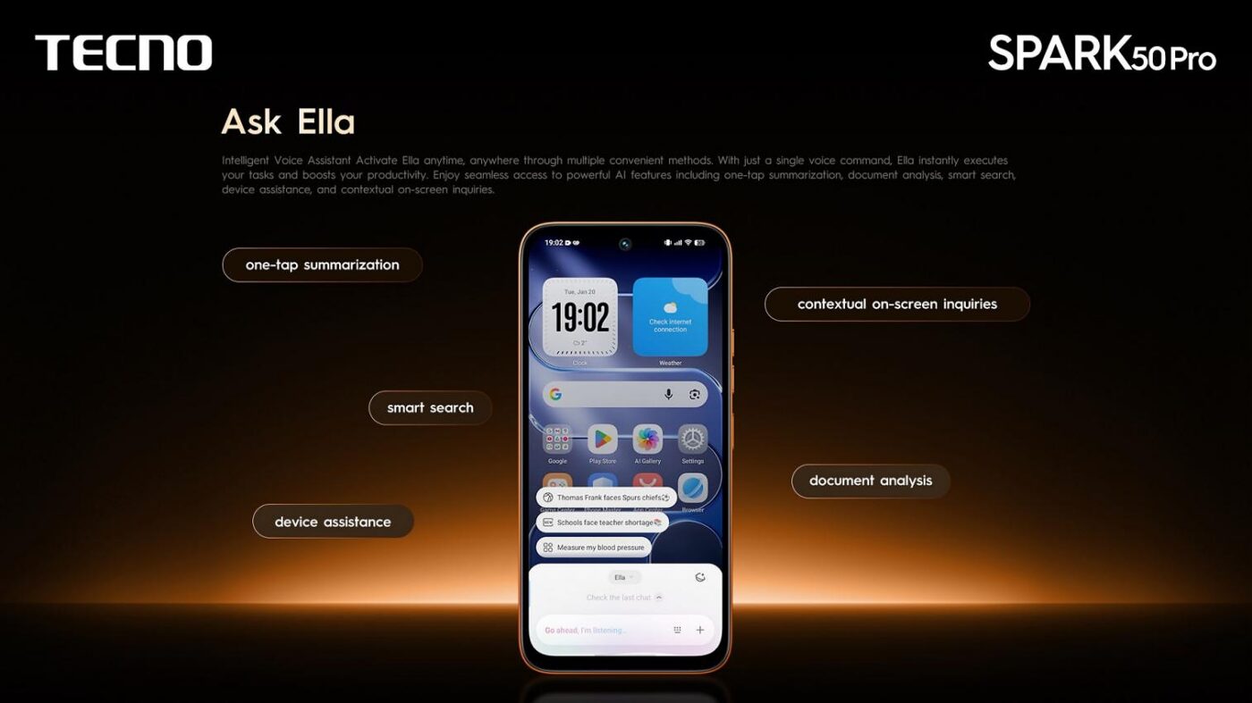 smartfon tecno spark 50 pro smartphone