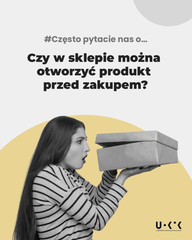 Czy można otworzyć zapakowany produkt w sklepie? UOKiK rozwiewa wątpliwości