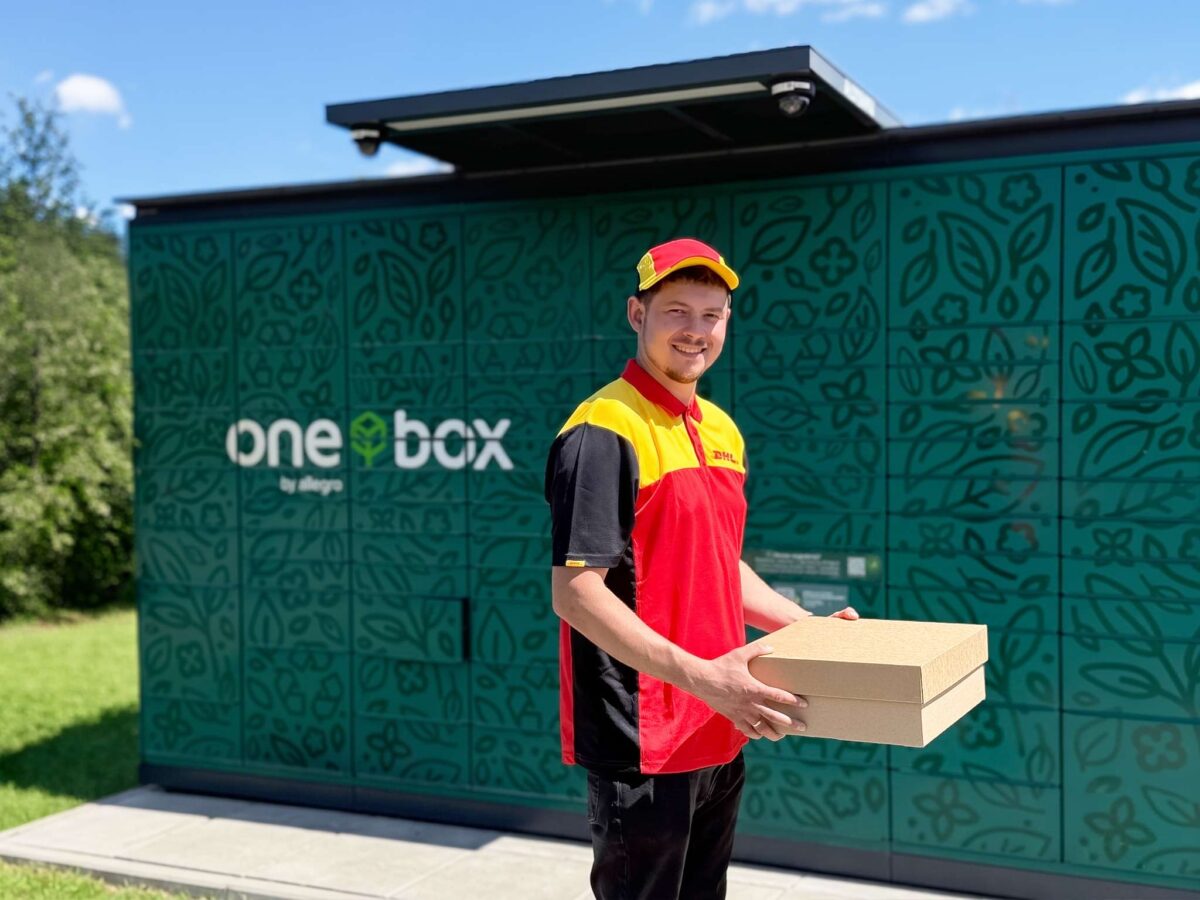 Kurier DHL automat paczkowy Allegro One Box