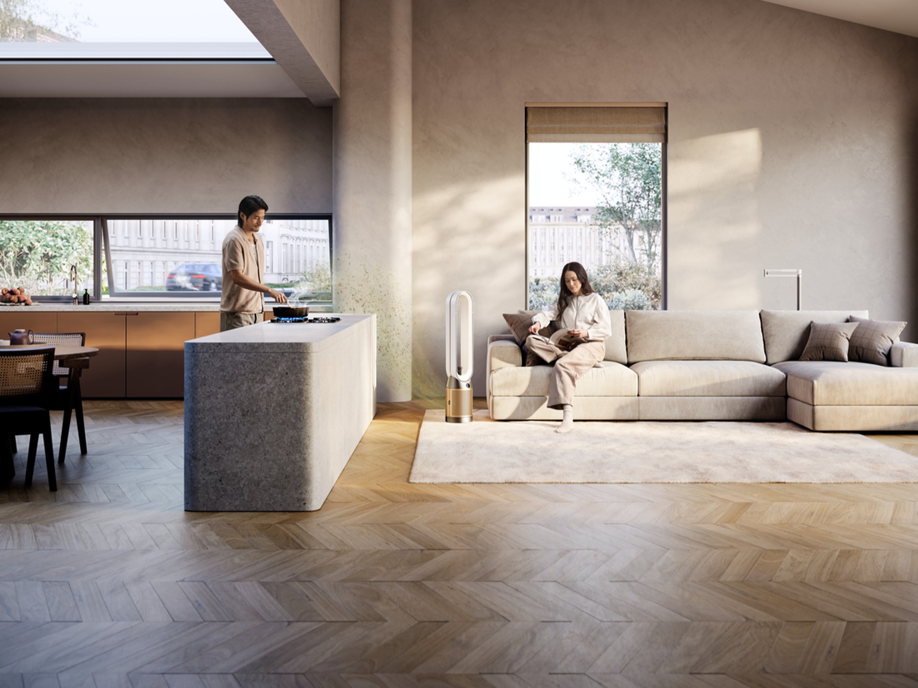 Oczyszczacz powietrza z wentylatorem, chłodzeniem i kamerą Dyson Find+Follow Purifier Cool