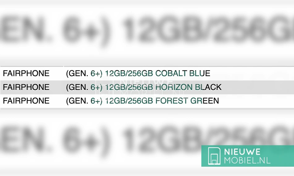 Fairphone 6+ przeciek
