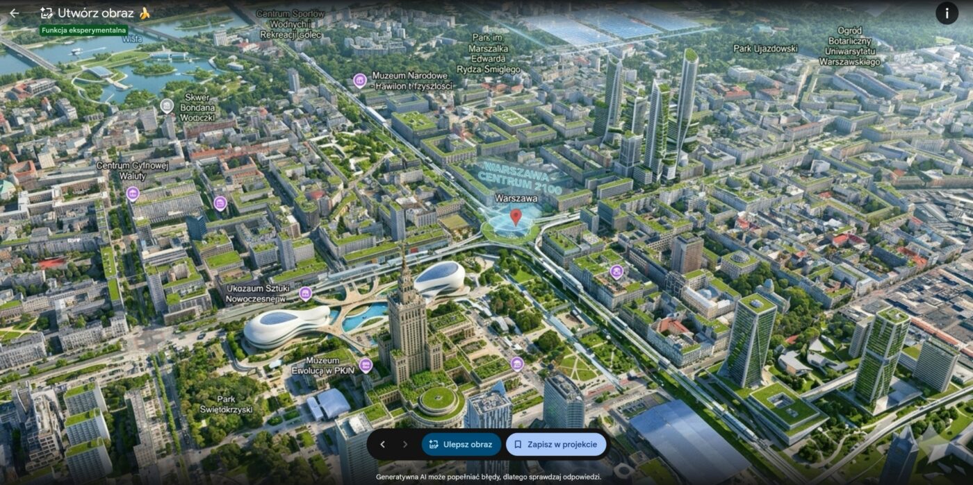 Nano Banana 2 w Google Earth