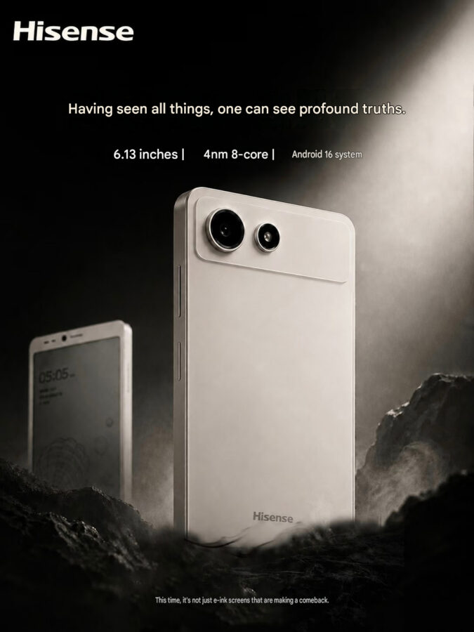 hisesne 10 smartfon ekran e-ink