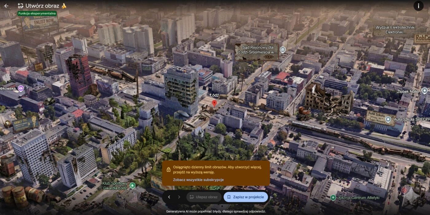 Nano Banana 2 w Google Earth