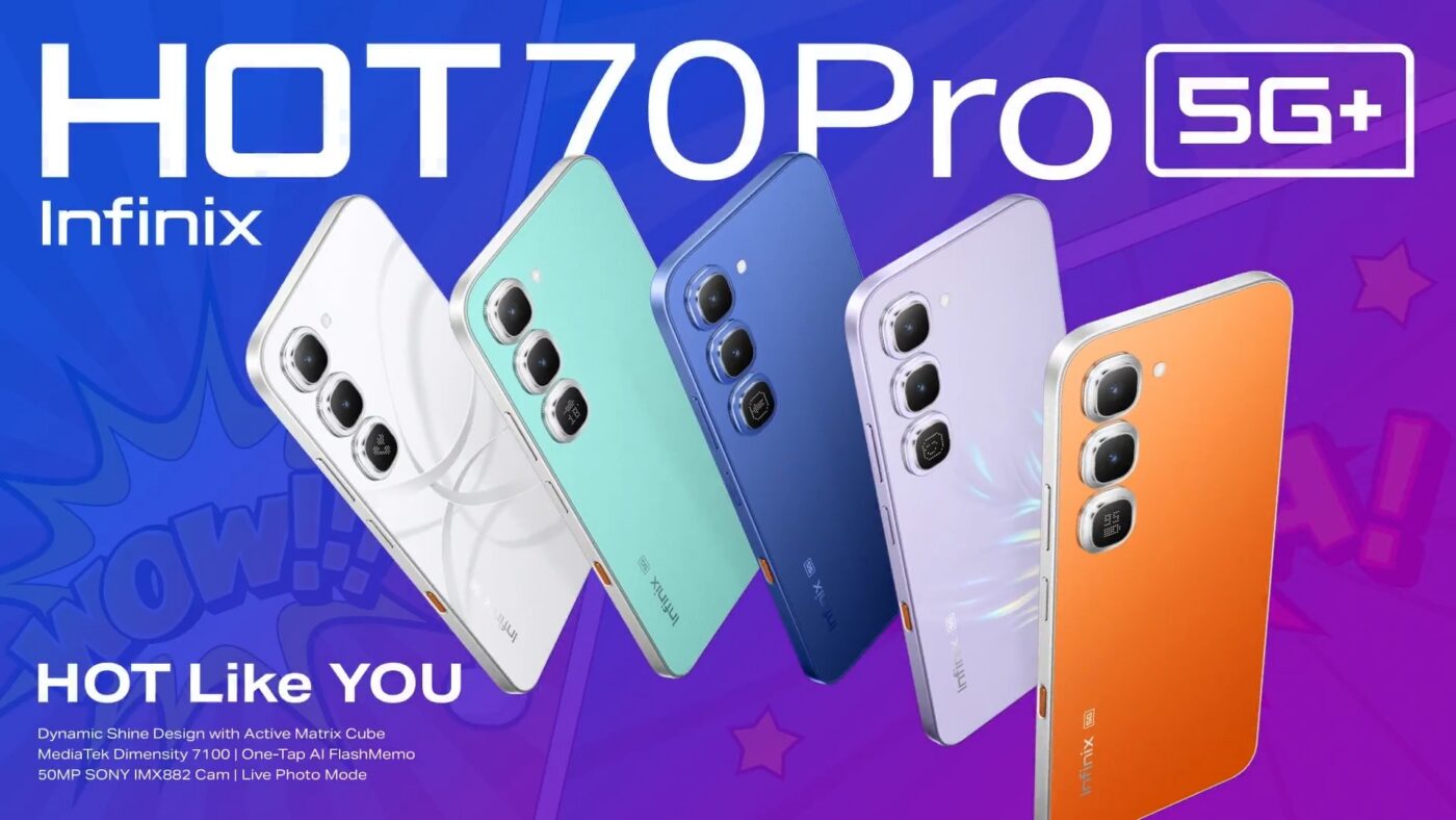 smartfon infinix hot 70 pro 5g smartphone
