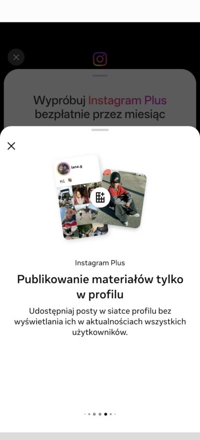 subskrypcja instagram plus źródło tabletowo.pl