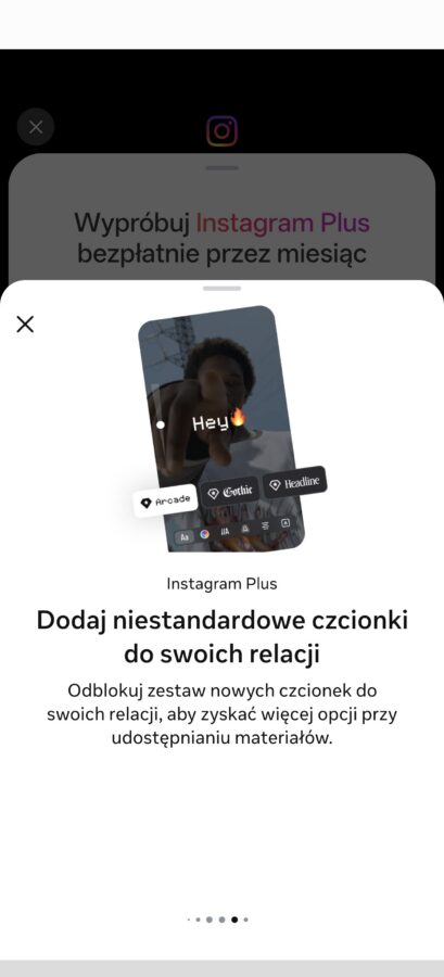 subskrypcja instagram plus źródło tabletowo.pl