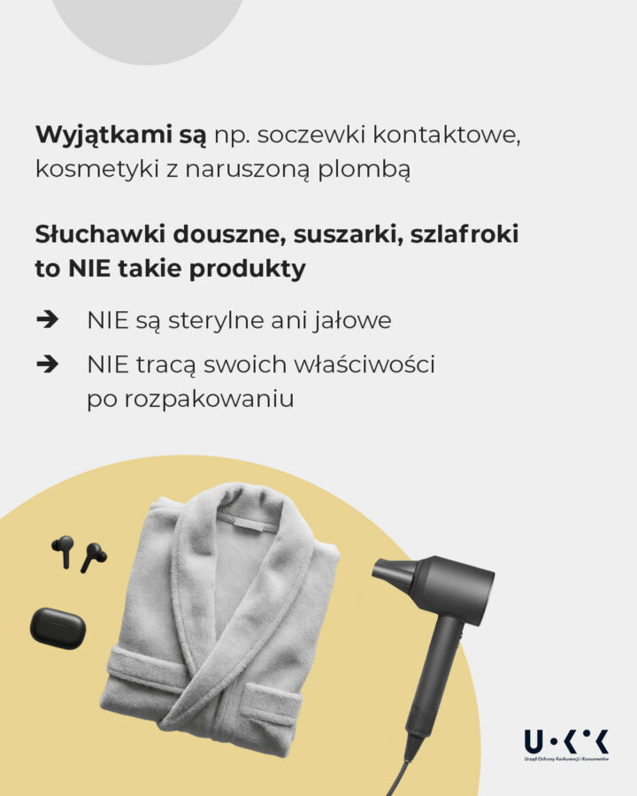 UOKiK wyjaśnia prawo do zwrotu słuchawek dousznych