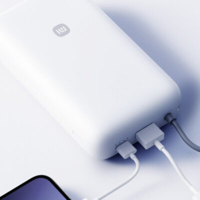 Powerbank Xiaomi 20000 mAh o mocy 22,5 W z wbudowanym przewodem