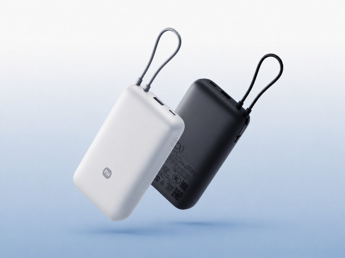 Powerbank Xiaomi 20000 mAh o mocy 22,5 W z wbudowanym przewodem