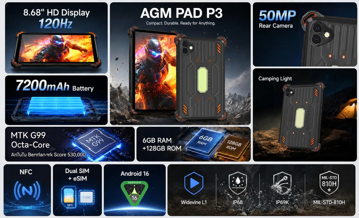 tablet AGM Pad P3