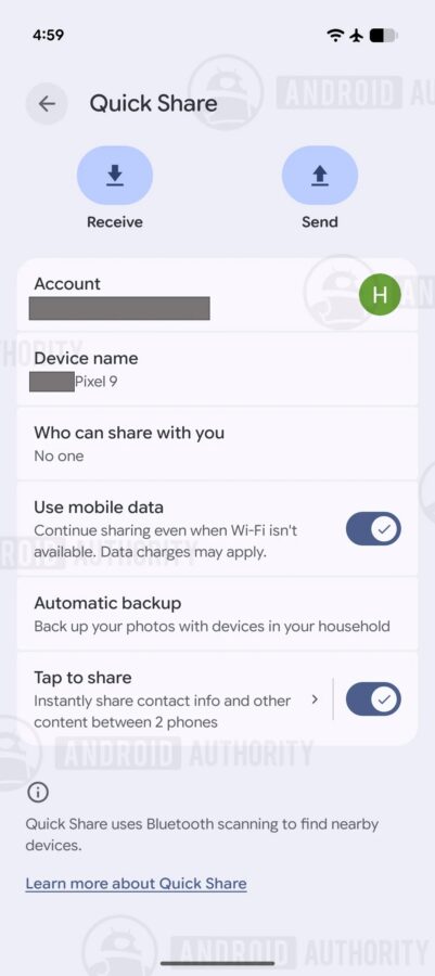 Funkcja Tap to Share na Androidzie