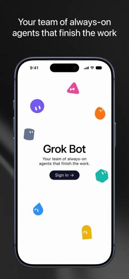 Grok Bot na iOS