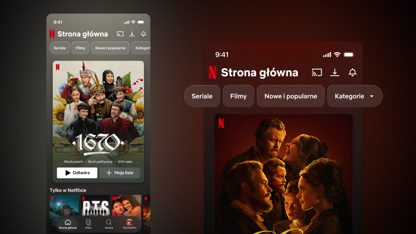 Nowa aplikacja Netflix