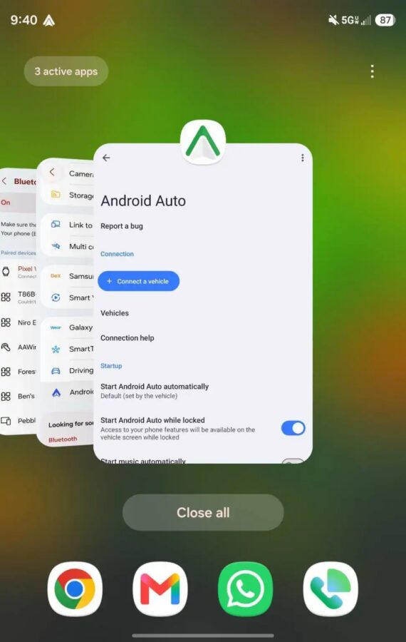 Android Auto 17.6 zielone logo