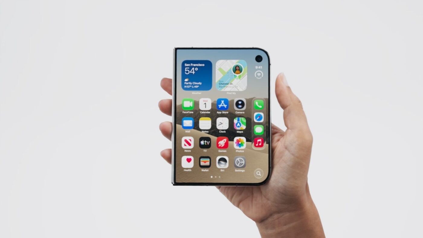 składany smartfon apple iphone duo foldable smartphone