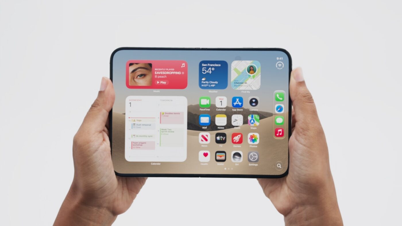 składany smartfon apple iphone duo foldable smartphone