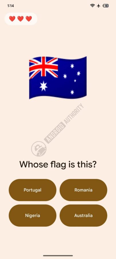google cyfrowa równowaga quiz z flagami