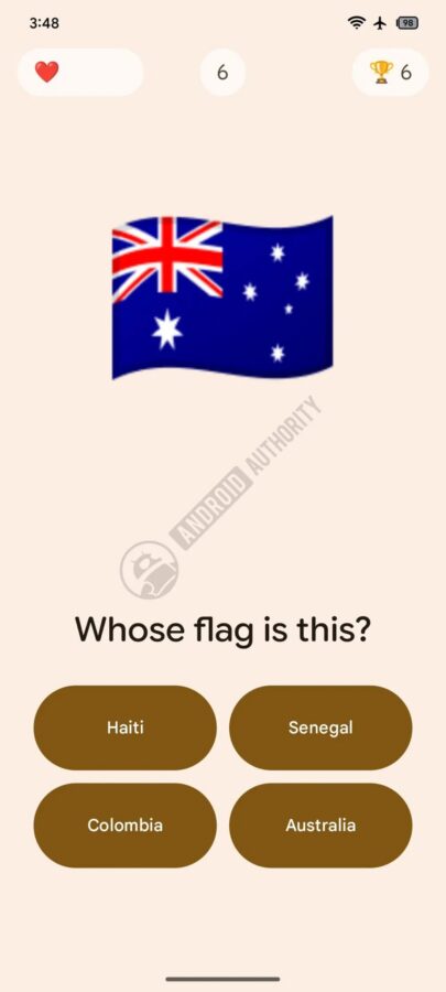 google cyfrowa równowaga quiz z flagami