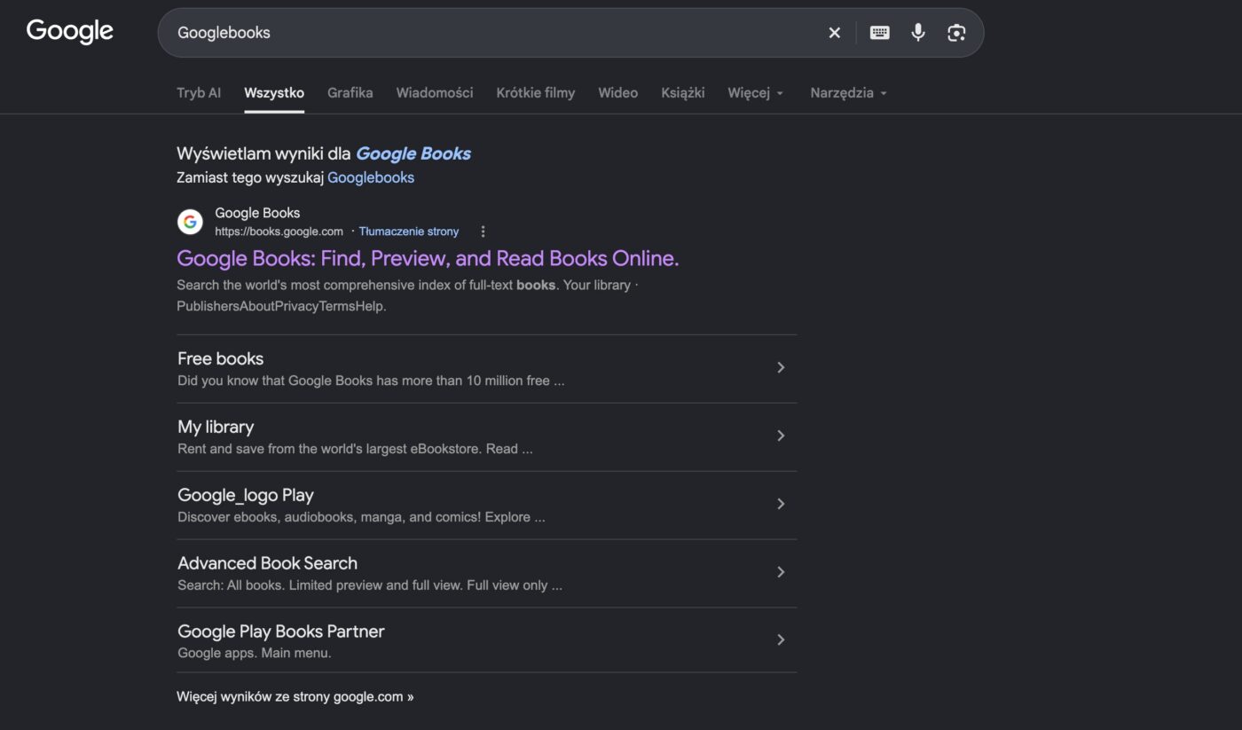 Googlebooks w Google