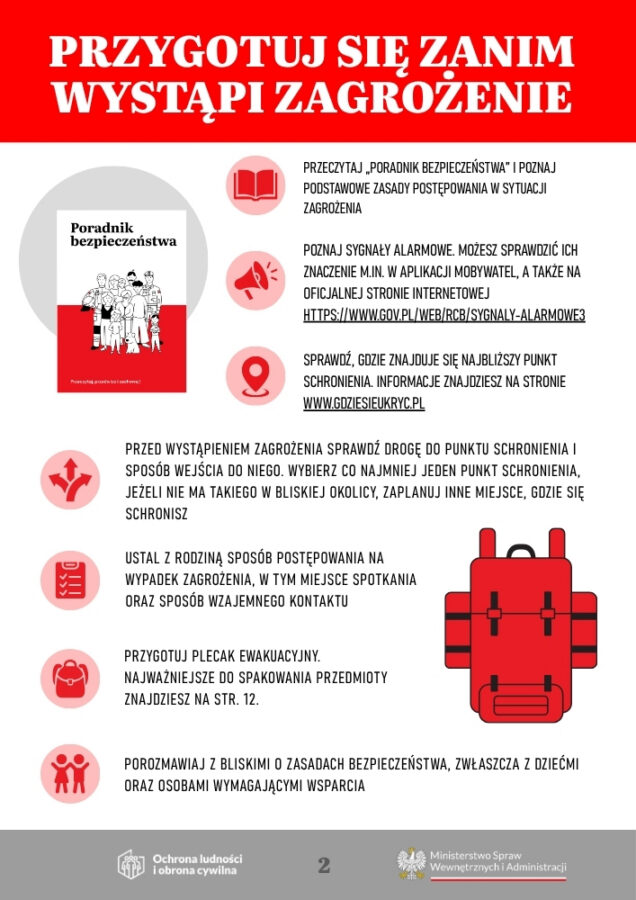 Instrukcja reagowania podczas zagrożenia atakiem z powietrza
