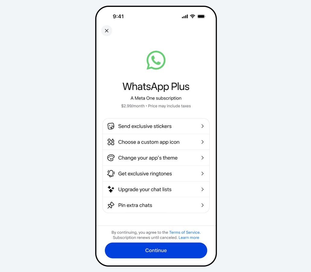 Plany Meta WhatsApp Plus