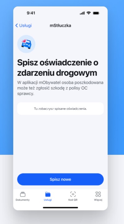 mObywatel usługa mStłuczka