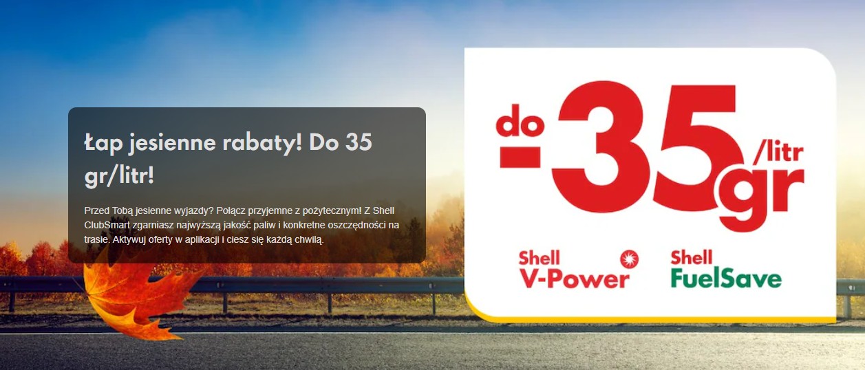 Rabaty na paliwo, tańsze paliwo, wrzesień październik 2026, stacje Shell